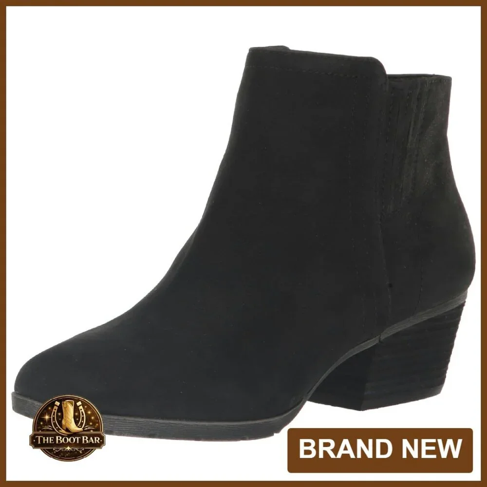 Waterproof Leather Ankle Booties Women's Size 7 - Picture 1 of 8